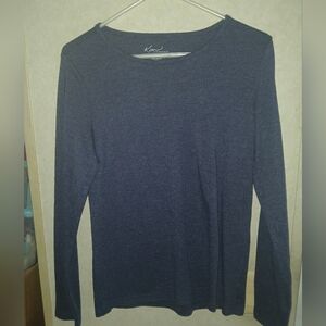 Navy Long Sleeve Top